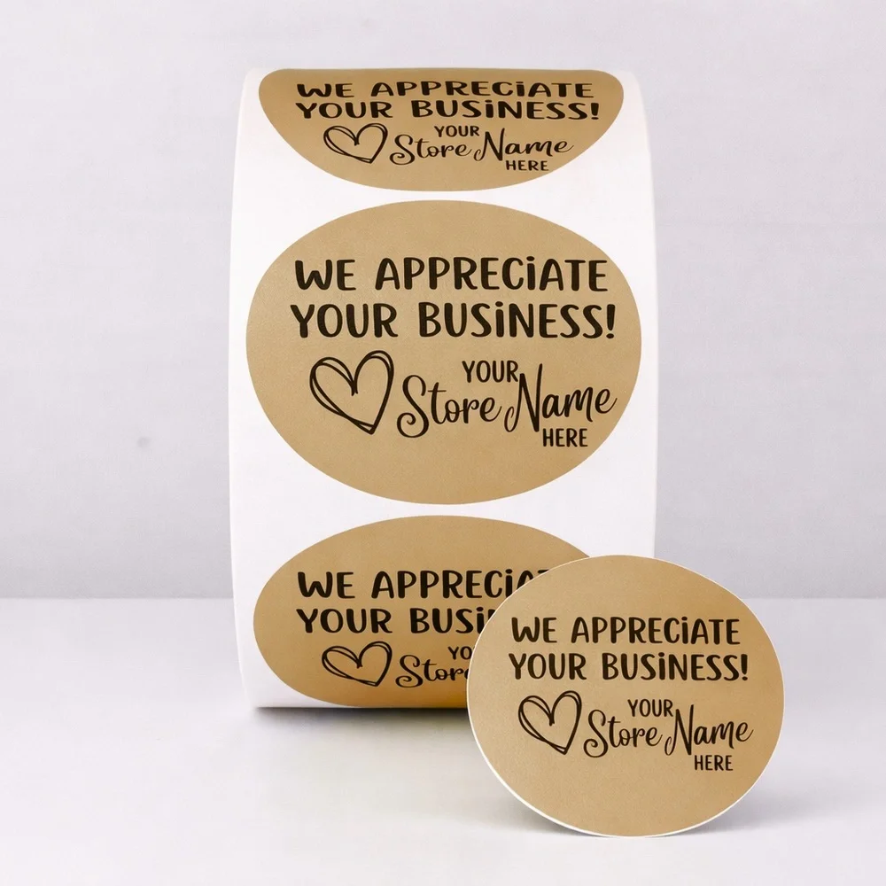 Custom Thank You Stickers – Add Your Store Name 2